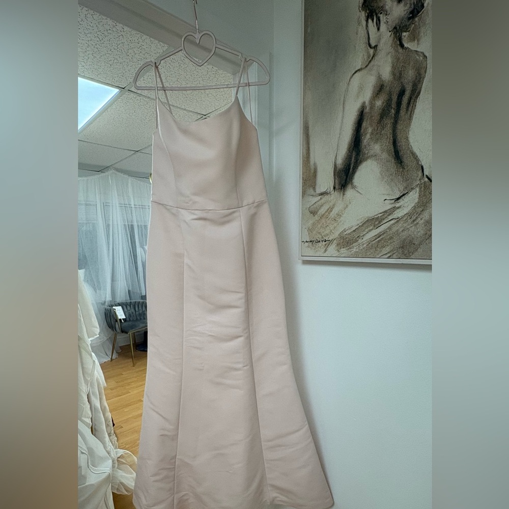 Amsale Blush Pink Mermaid Gown Formal
